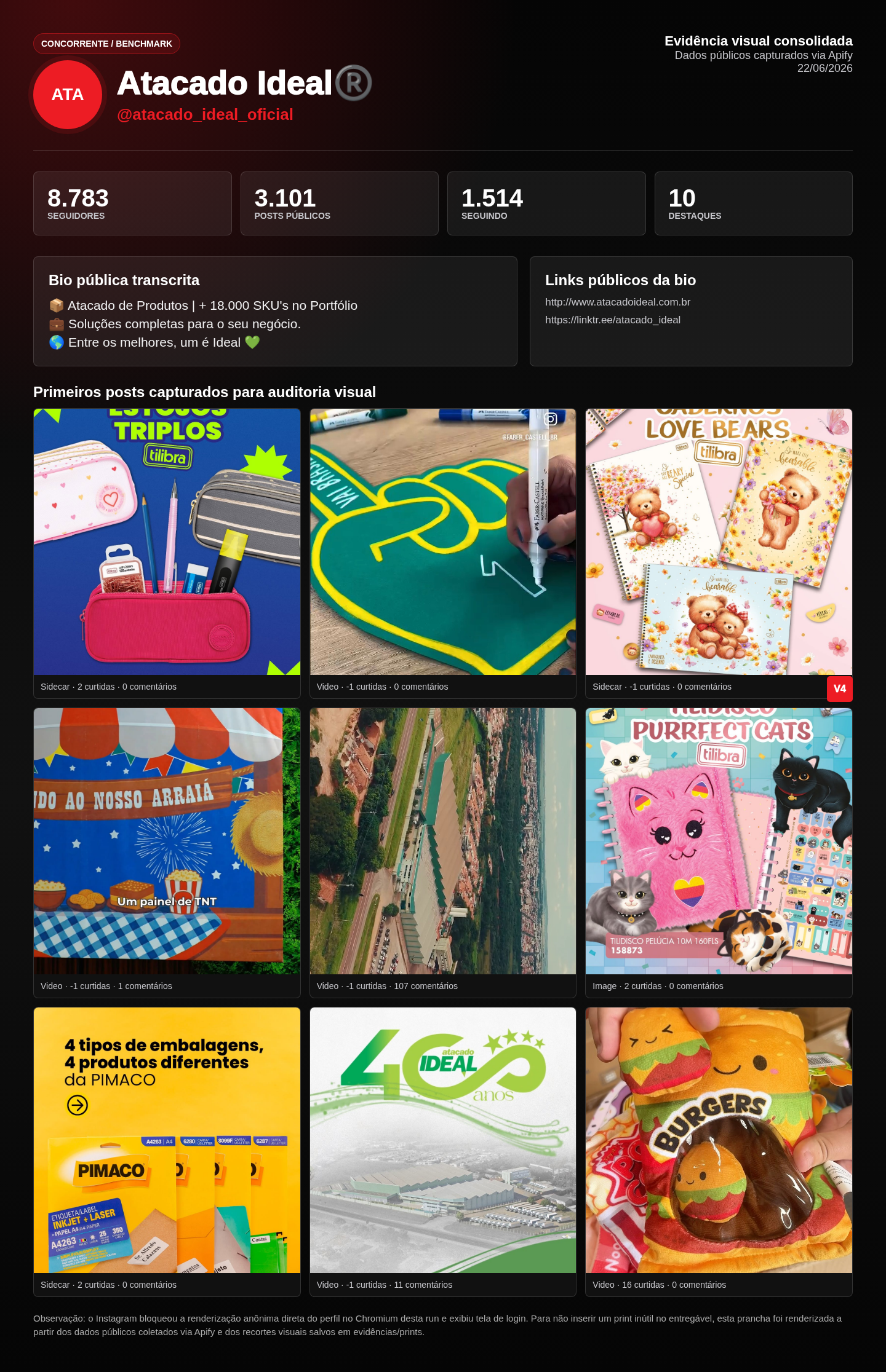 Print Instagram Atacado Ideal